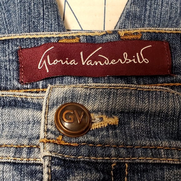 Gloria Vanderbilt Blue Swan Logo Jeans Womens Plus Size US 14 - Picture 8 of 12